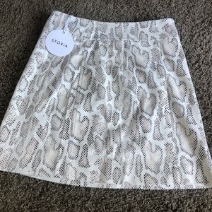 Storia Snakeskin Skirt